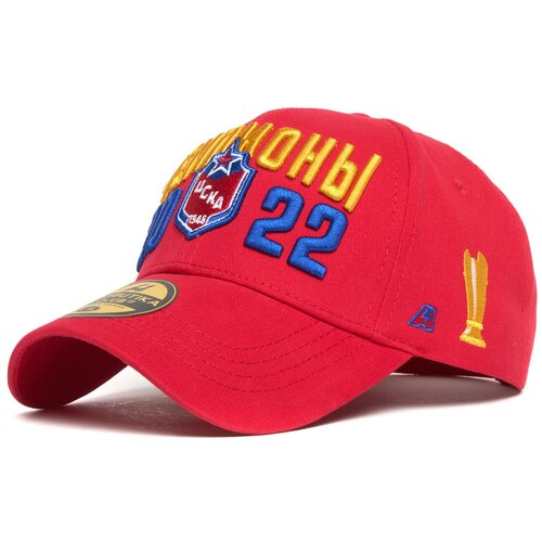 фото Бейсболка мужская хк цска atributika & club, кепка из хлопка красная атрибутика и клуб