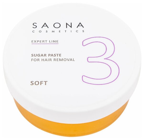 Паста для шугаринга №3 Мягкая (SOFT) SAONA Cosmetics Expert Line, 200 гр