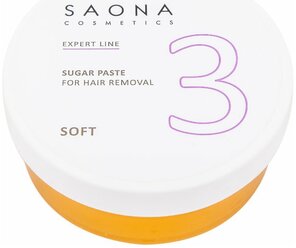 Паста для шугаринга №3 Мягкая (SOFT) SAONA Cosmetics Expert Line, 200 гр