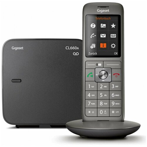 Радиотелефон Gigaset Dect CL660A SYS RUS черный автооветчик АОН