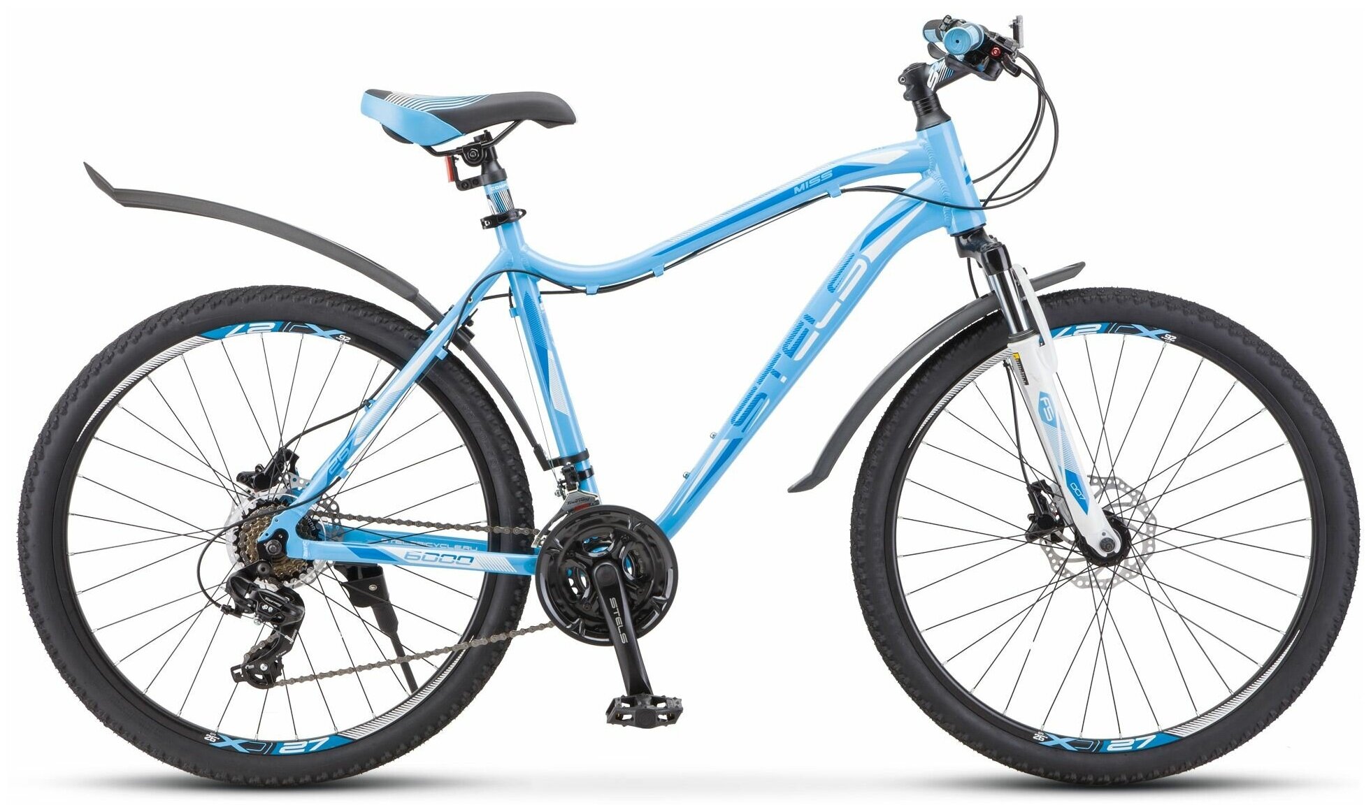 Горный (MTB) велосипед STELS Miss 6000 D 26 V010 (2020) голубой 19" (требует финальной сборки)