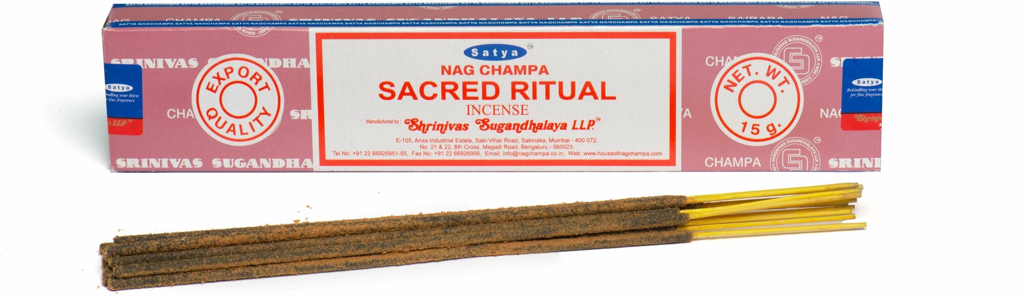Благовония Satya 15 гр Священный ритуал Sacred Ritual
