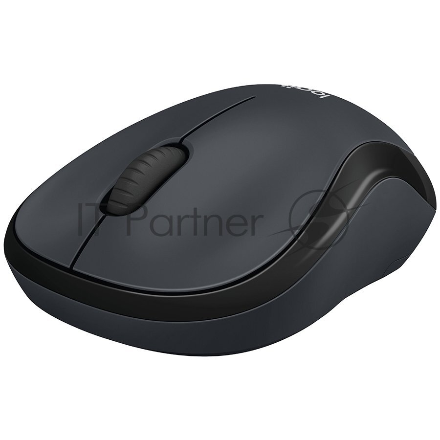 Мышь беспроводная Logitech M220 Silent Charcoal 910-004878 черная оптическая 1000dpi 24 GHz USB-ресивер бесшумная (066199)