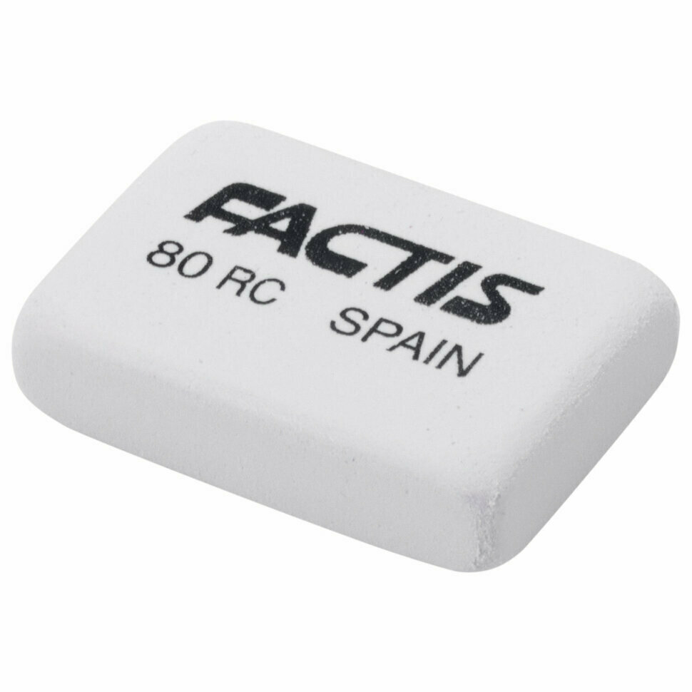 Ластик FACTIS 80 RC (Испания), 28х20х7 мм, белый, прямоугольный, CNF80RC, 228000