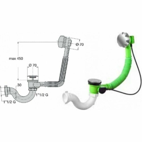 Сифон для ванны Miano M0455 1826₽