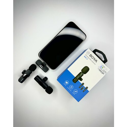 Беспроводной петличный микрофон BOYA WM-6 Type-C 2 микрофона в1 149900₽