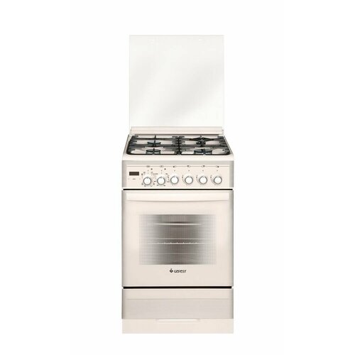 Плита комбинированная Gefest ПГЭ 5302-04 0267 кремовый стеклянная крышка реш чугун 6990400₽