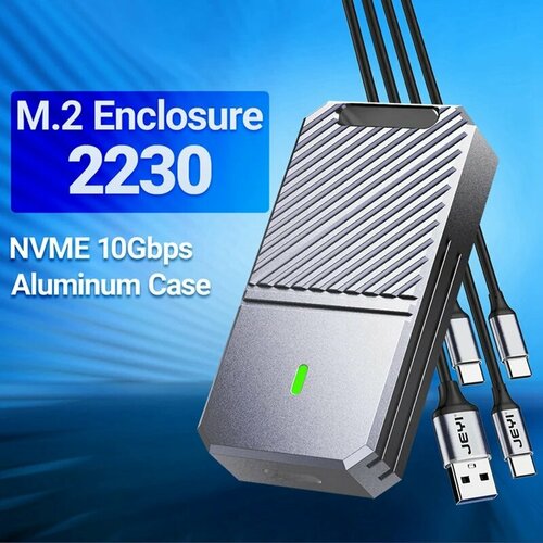 Внешний корпус (бокс) 10Gbps с USB 3.2 Gen 2 для SSD NMVe M2 2230, JEYI