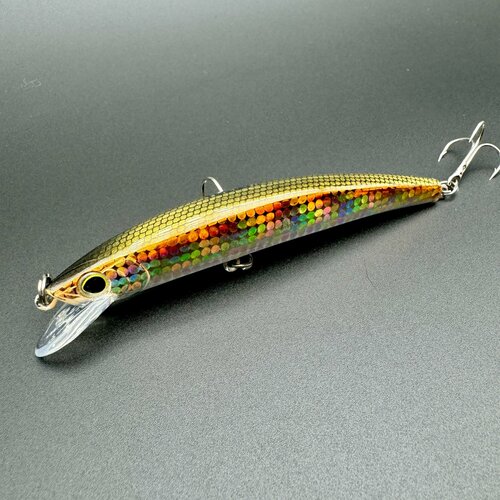 Воблер для рыбалки Crystal minnow 110mm F 11g на щуку, жерех, судак, окунь