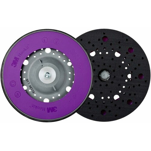 Опорная тарелка (оправка) 3M™ 50540 Hookit™ Multihole Back-up Pad для абразивных кругов, жесткая, с мультипылеотводом, крепление 5/16 (Rupes), 150 мм