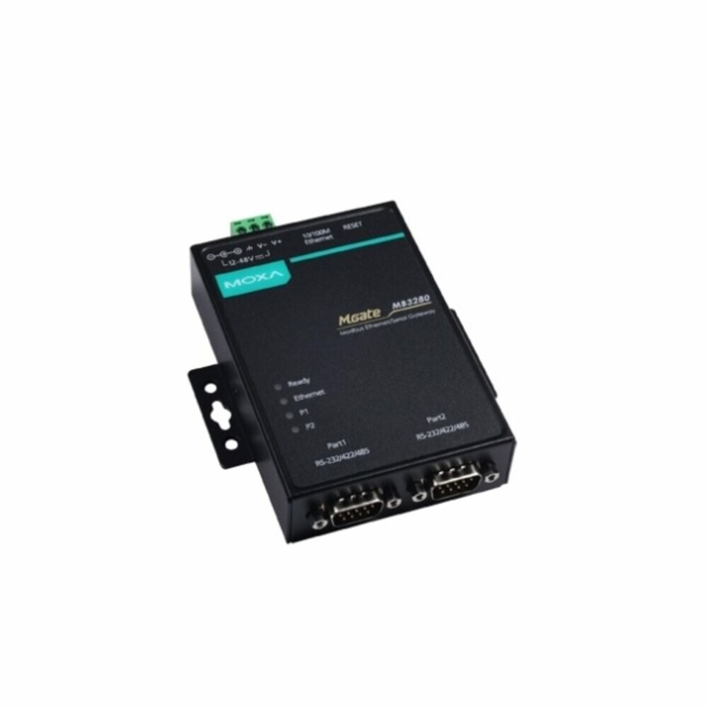 Преобразователь интерфейсов MOXA MGate MB3280 2хCOM RS-232/422/485 DB9 "папа"