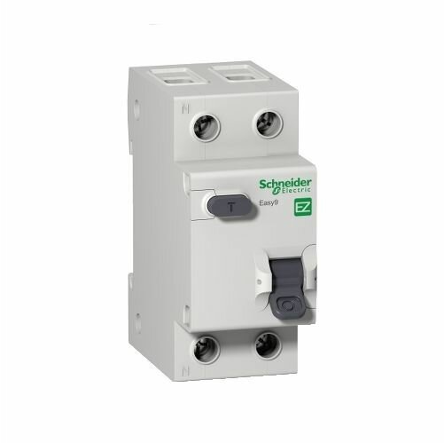 Дифавтомат Schneider Easy 9 EZ9D34616, 16A, 30mA, 2 полюса, IP20, тип AC, белый