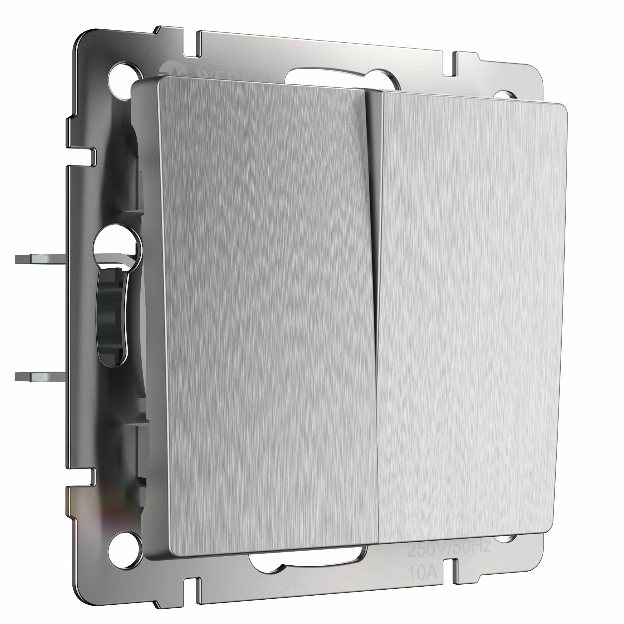 Выключатель Werkel W1120009, серебряный, 10 А