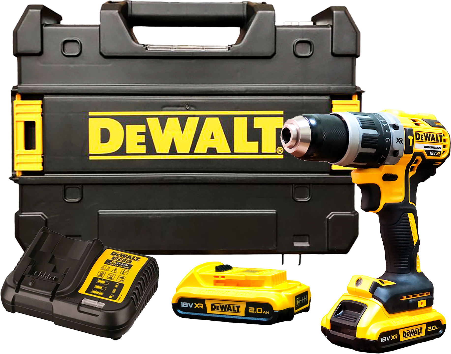 Дрель-шуруповёрт DeWalt DCD796D2 2 скорости 15 ступеней крутящего момента