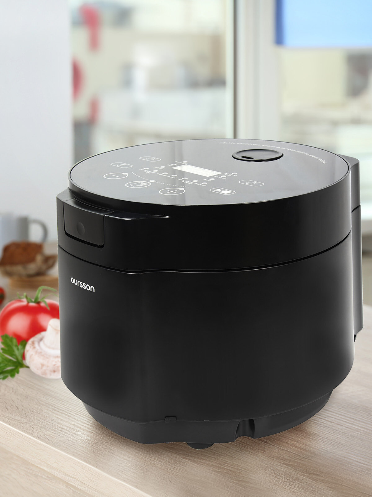 Мультиварка Oursson "PM5016SD/BL", 900Вт, 5л, антипригарное тефлоновое покрытие, черный