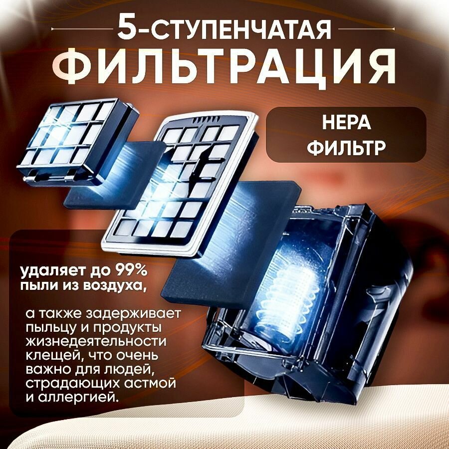 Пылесос, для дома, 4000Вт, сухой, контейнер, 3.5л, мощность всасывания 700Вт — фото 1