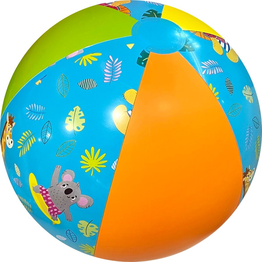 Мяч надувной пляжный ACTIWELL Animals d=51см Арт. LAMA05