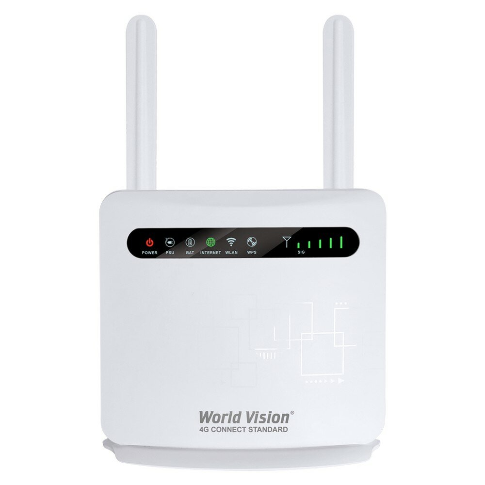 Wi-Fi 4G LTE маршрутизатор (роутер) World Vision 4G Connect Standard (с аккумулятором) + SIM карта