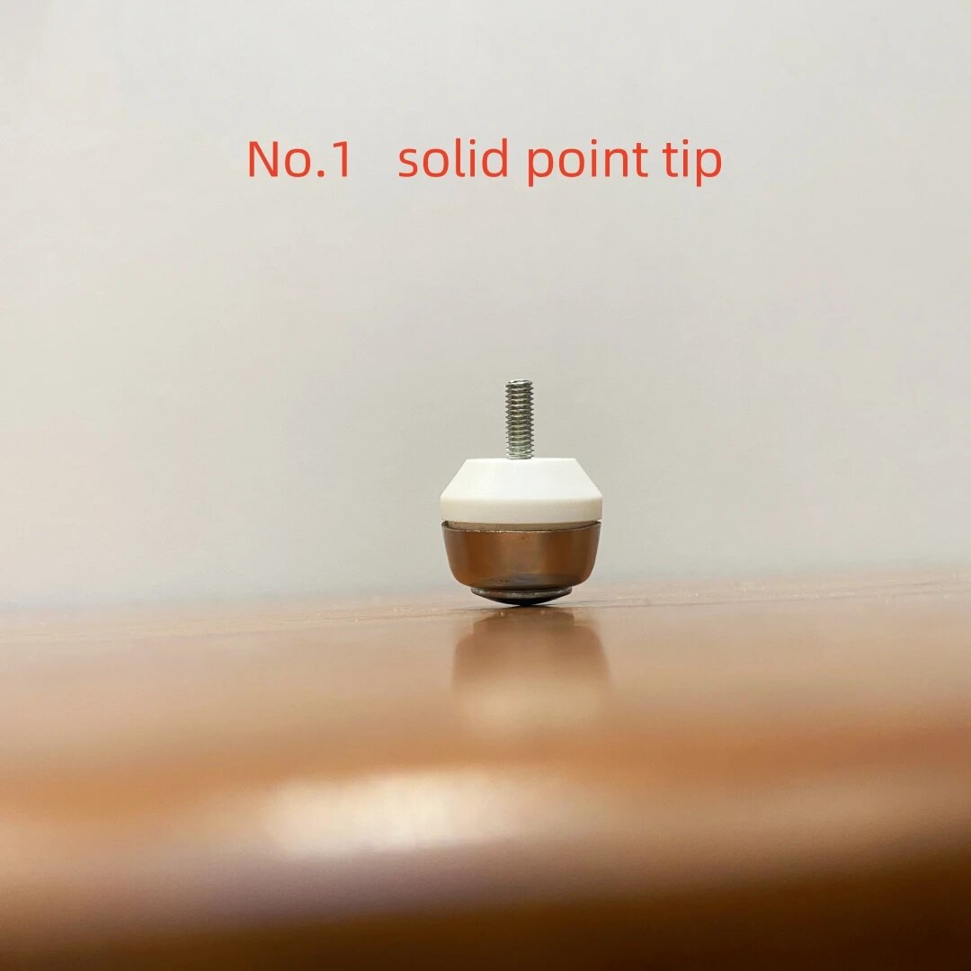 Вращающийся наконечник трости из нержавеющей стали, No.1 solid tip