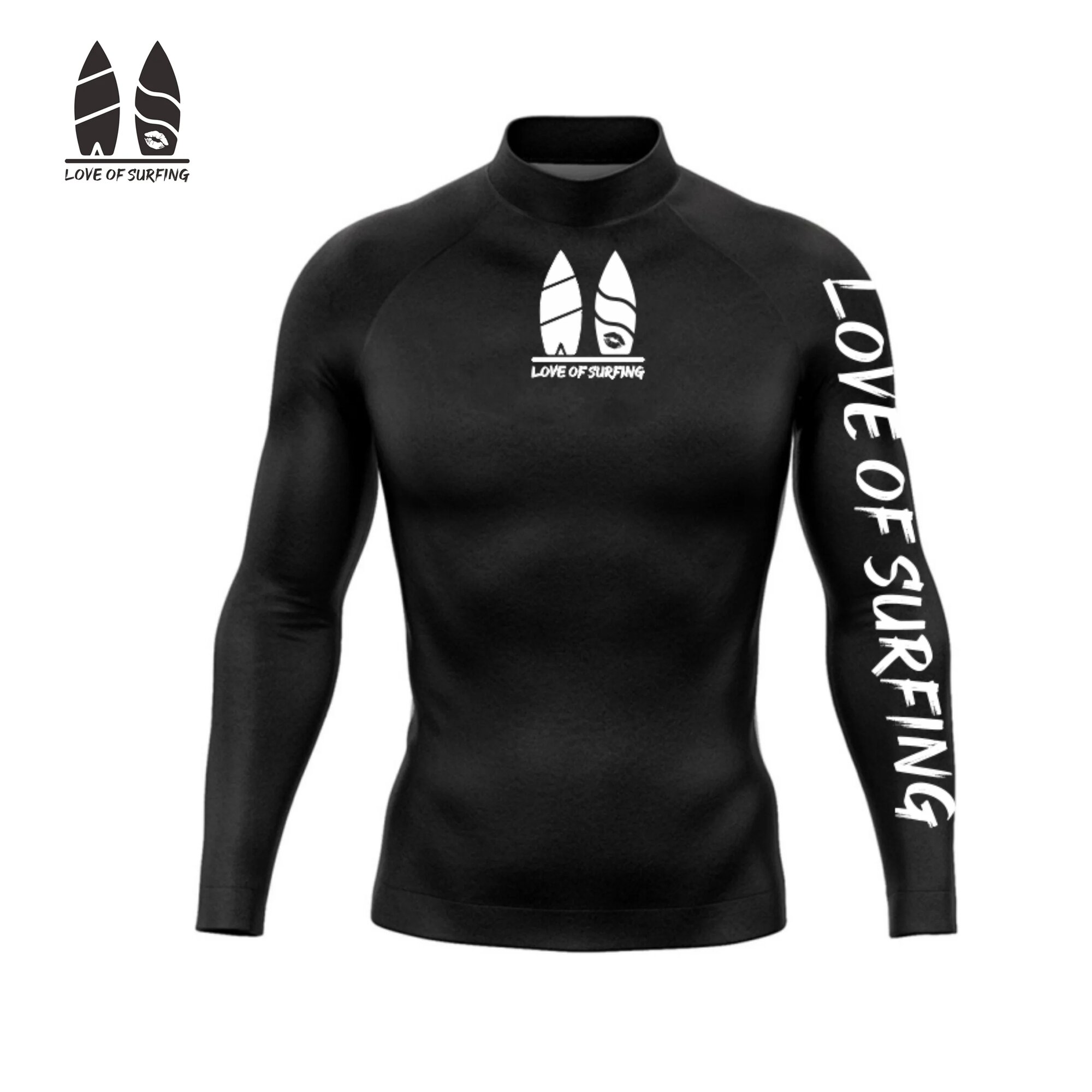 Мужская одежда для серфинга Rashguard, рубашки с длинным рукавом и УФ-защитой, быстросохнущие Теплые Топы, Мужская одежда для плавания, купальный костюм, XXXL, Черный, Мужской