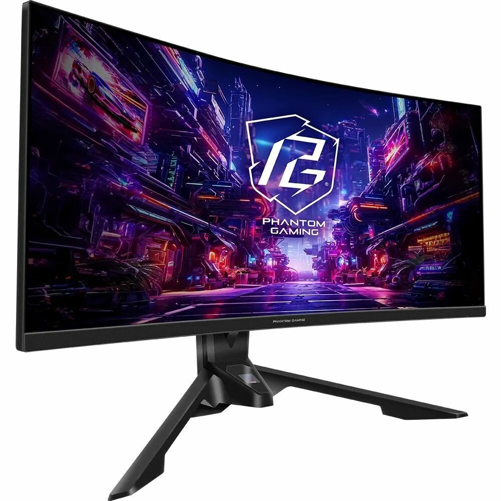 Монитор AsRock PG34QRT3A, диагональ 34", разрешение 3440x1440, время отклика 1 мс