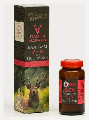 Изображение товара Бальзам для тела Бизорюк Бальзам целебный алтай панты марала при псориазе