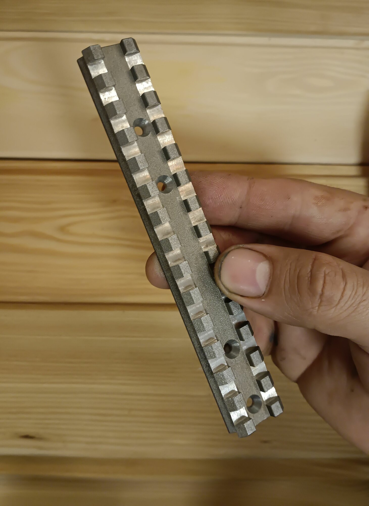 Impala plus стальная планка пикатинни (picatinni) для ружья импала плюс. 145мм, 14 слотов.