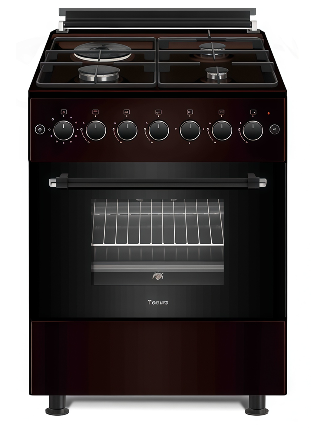 Газовая плита Ferre BT60G-31SB (F) (LN) 3 газовые конфорки + 1 электрическая, Стальные широкие решетк, Автоподжиг.