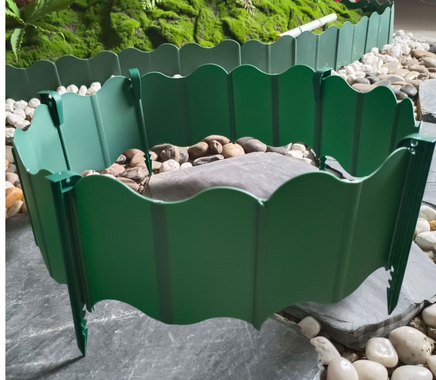 Заборчик садовый декоративный MyPads Y572280 10 шт бордюр для грядки на дачу забор для огорода ограждение для клумбы для цветов и растений зе.