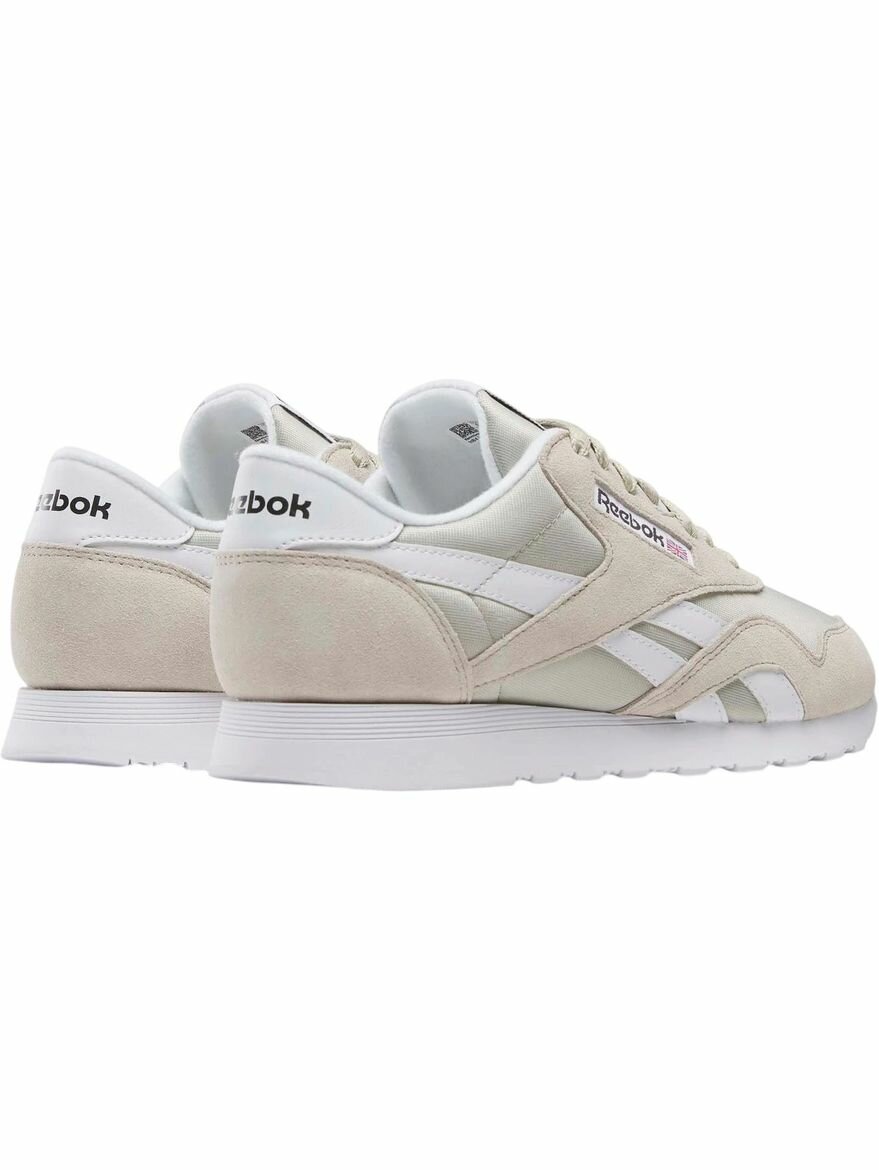 Кроссовки Reebok Classic Nylon, полнота F, размер 5,5 US, бежевый/белый — фото 1