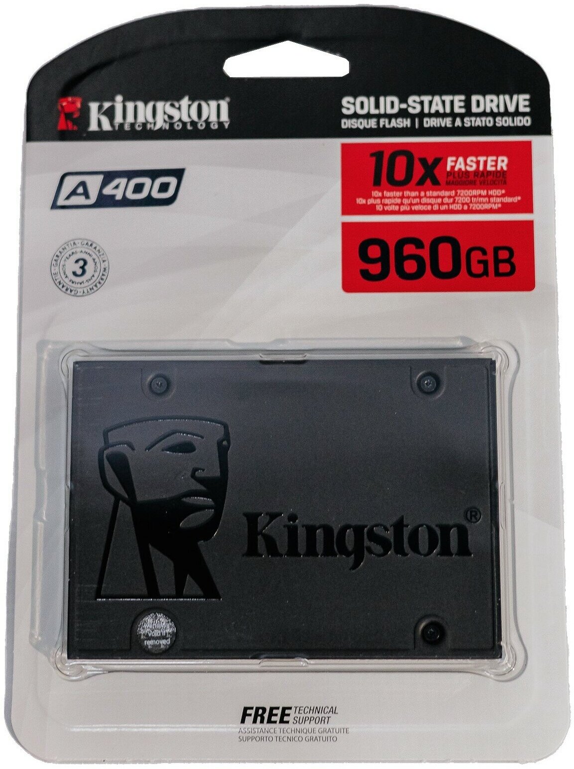 2.5" Kingston A400 960Gb (SA400S37/960G) - фото №11