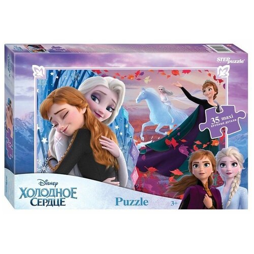 Пазл 35 MAXI Холодное сердце (new) (Disney) / Step Puzzle пазлы step puzzle пазл мозаика disney холодное сердце 2 maxi 35 деталей