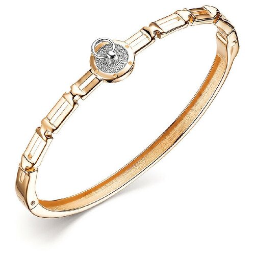 фото Браслет corona, красное золото, 585 проба, фианит, длина 17 см.