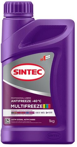 Антифриз Sintec MULTIFREEZE G12 violet -40 1кг (990561)