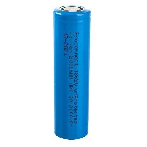 Proconnect (30-2000) Аккумулятор 18650 Unprotected Li-ion 2000 MAH 3.7 В