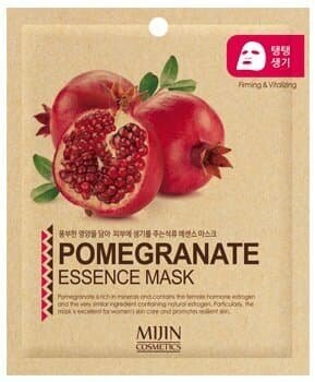 Тканевая маска для лица Mijin Essence Mask Pomegranate, 25 гр.