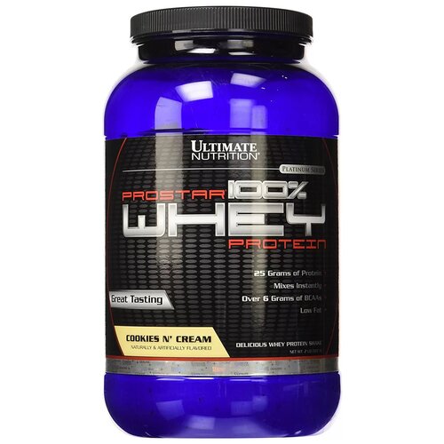 ultimate nutrition prostar 100% whey protein ваниль 2390 грамм ваниль Протеин Ultimate Nutrition Prostar Whey (907 г), Печенье с Кремом