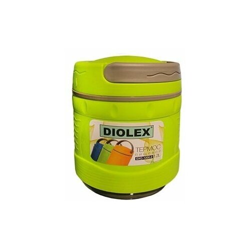 Термос для еды Diolex DXC-1200-2 (1,2 л)(цвет: зеленый)