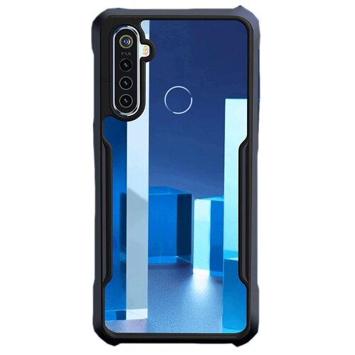 фото Чехол-бампер mypads для realme 5 / 5i / 5s противоударный усиленный ударопрочный черный