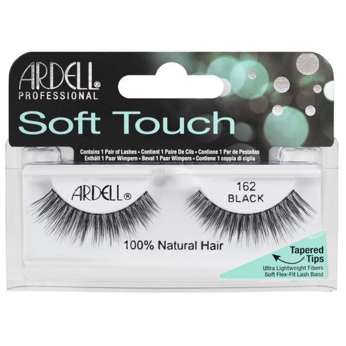 Ardell накладные ресницы Soft Touch 162, черный, 2 шт.