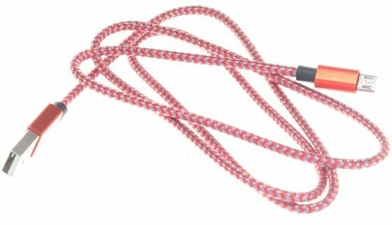 Кабель Perfeo USB2.0 A вилка - Micro USB вилка, красно-белый, длина 3 м. (U4804) - фото №2