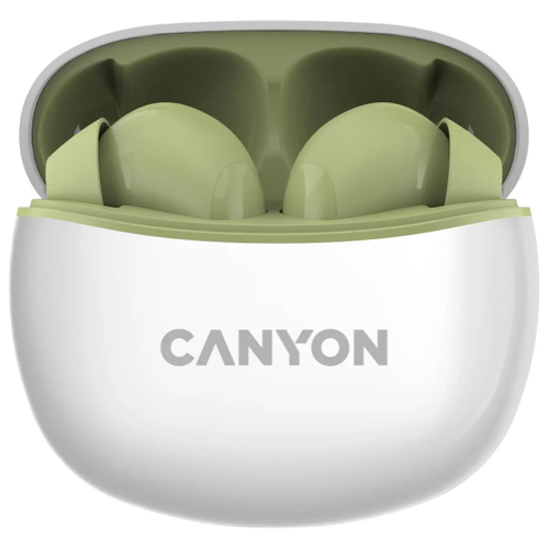 Беспроводные bluetooth наушники Canyon TWS-5 (DF1CNSTWS5GR) Зеленый