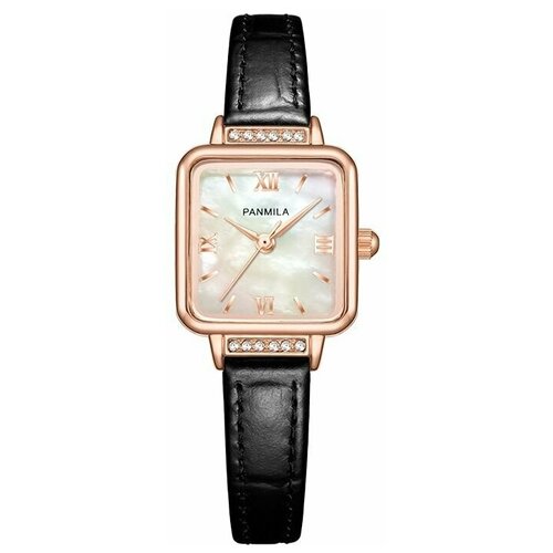 Наручные часы Panmila P0558S-DZ1RHW, белый часы женские кварцевые из натуральной кожи под розовое золото водонепроницаемые