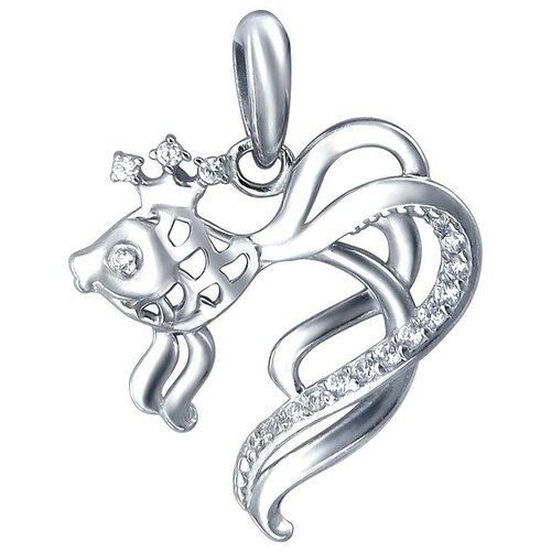 фото Эстет подвеска с 17 фианитами из серебра 01п153013