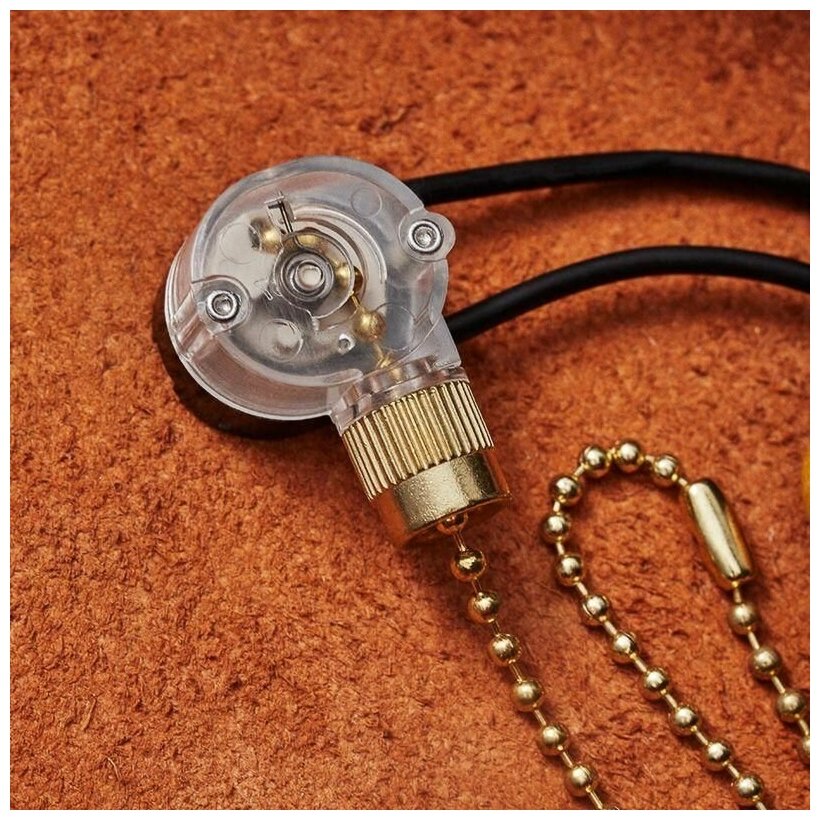 Выключатель для настенного светильника с проводом и деревянным наконечником gold блист. Rexant 06-0243-A - фотография № 5