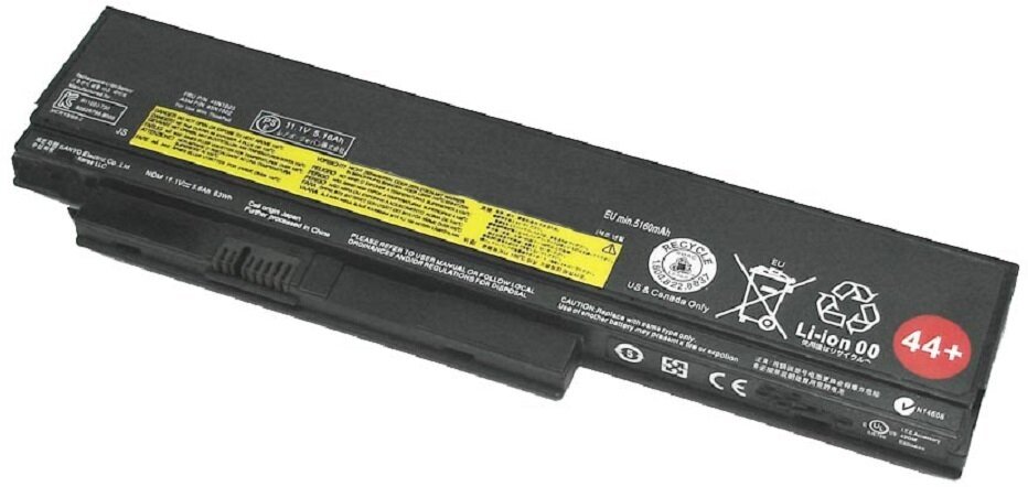 Аккумуляторная батарея для ноутбука Lenovo ThinkPad X220 X230 (0A36306 44+) 63Wh черная