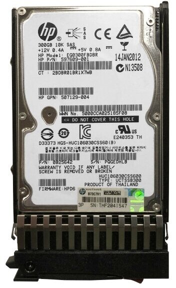 Жесткий диск HP 597609-001 300Gb 10000 SAS 2,5" HDD