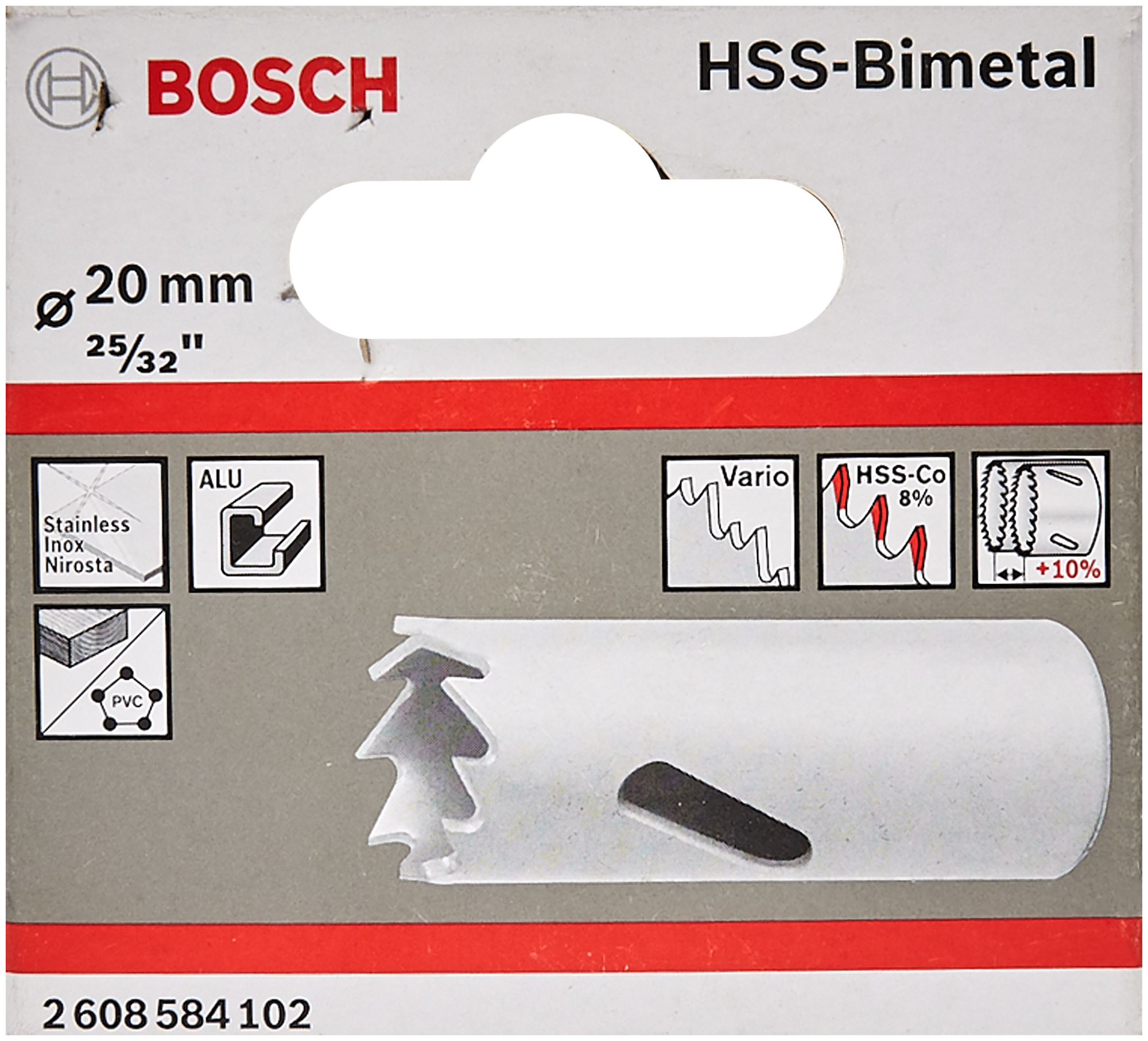 Коронка Bosch Standard 20 mm, биметалл (2608584102) - фото №6