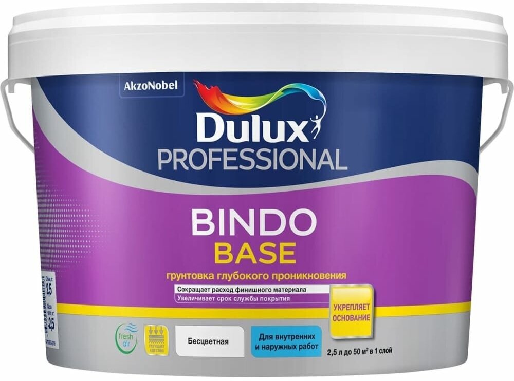 Универсальная грунтовка глубокого проникновения Dulux BINDO BASE