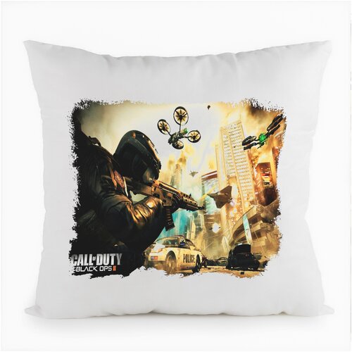 фото Подушка белая coolpodarok games.call of dutty.игры.калавдьюти.калда.(в городе),белая